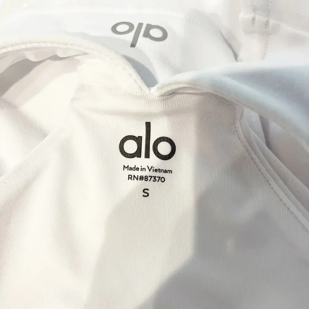 Alo Airbrush Real Bra Tank Top White Small